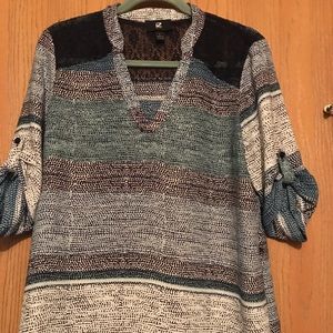 NWOT tab rolled  sleeve tunic